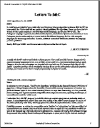 V. 7:6 (199-199): Letters To S&C