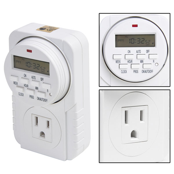 Programmable Indoor Digital Timer Switch UL Listed