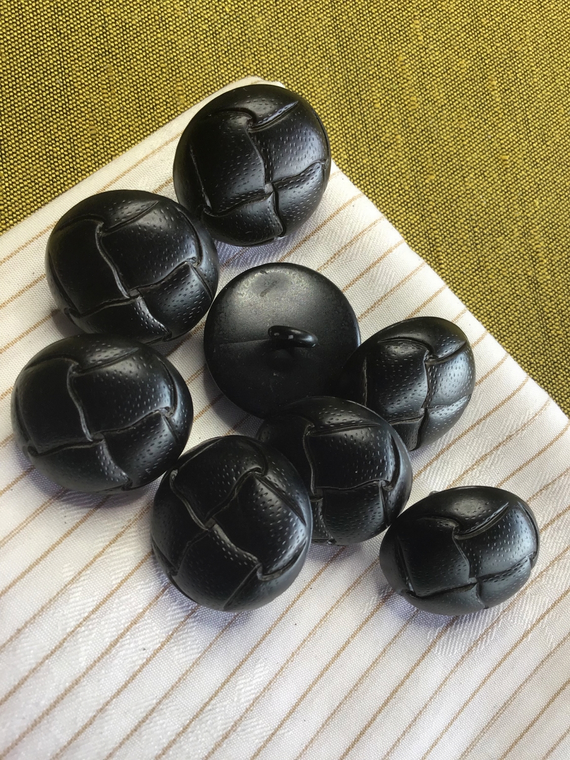 LzyxzQ 7Pcs Vintage Genuine Leather Button Shank Hand Made Sewing Buttons For Leather Jacket Coat Brown (20mm & 25mm