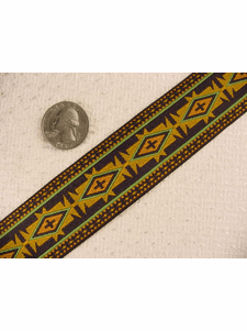 Earthly-Toned Egyptian Jacquard Ribbon #-WR-68