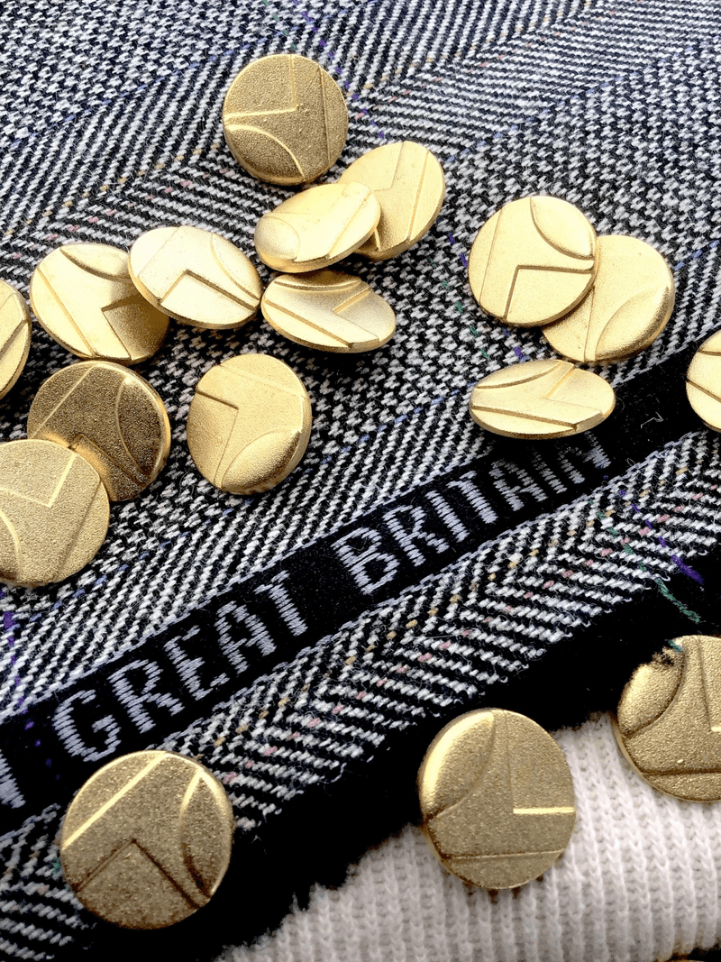 Boton De Metal Dorados Para Ropa, Accorios De Costura Para Prendas