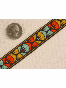 Multi Claw Print Jacquard Ribbon #-WR-75