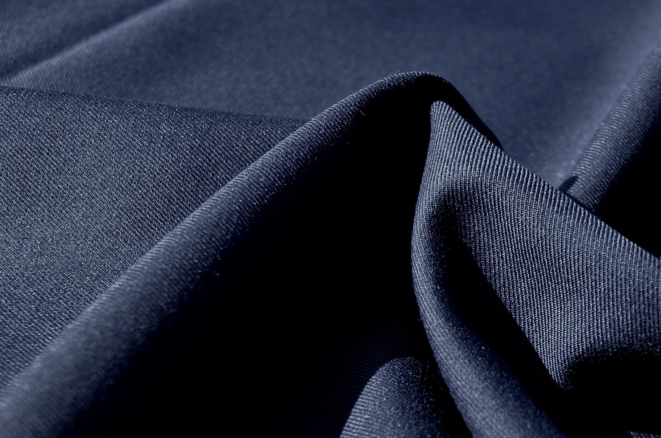 Navy Wool Blend Gabardine Fabric WL-190