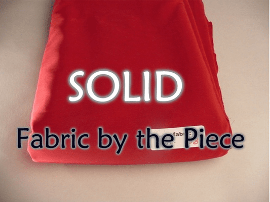 SOLID fabric by the piece