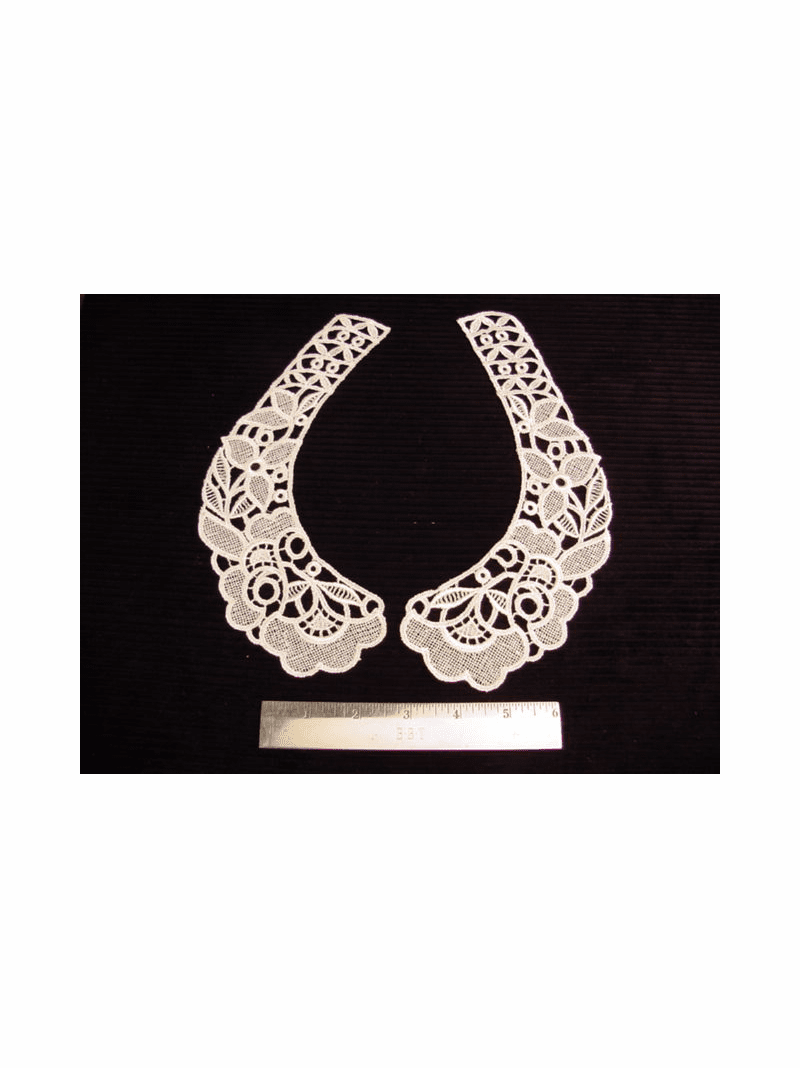Venise Lace Collar Vintage Applique (Pair) #AP-33