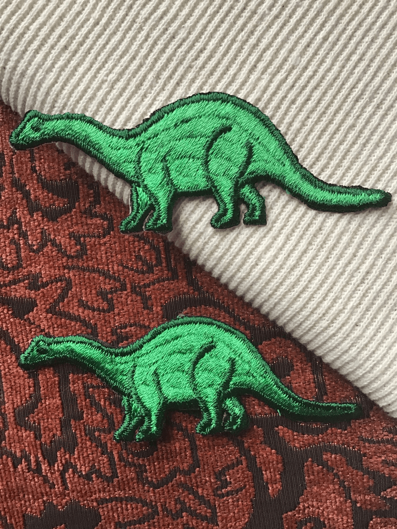 6-Pack Dinosaur Iron-On Patches - Embroidery Style, For Jackets, Backpacks, Jeans, DIY Repair & Decoration
