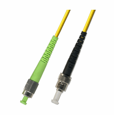 0.3M (1FT) FC APC to ST UPC simplex Singlemode Fiber Optic Cable 9/125