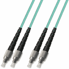 0.3m ( 1FT ) FC-FC Duplex Multimode Fiber Optic Cable 50/125 10 Gigabit Plenum (10GB)