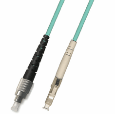 0.3m ( 1FT ) FC-LC Simplex Multimode Fiber Optic Cable 50/125 10 Gigabit Plenum (10GB)