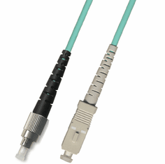 0.3m ( 1FT ) FC-SC Simplex Multimode Fiber Optic Cable 50/125 10 Gigabit Riser (10GB)