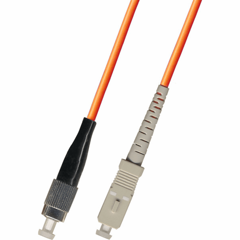 0.3m ( 1FT ) FC-SC Simplex Multimode Fiber Optic Cable 62.5/125 LSZH