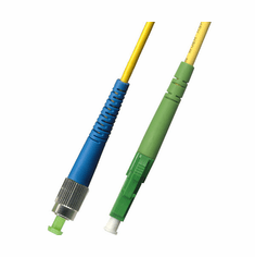 0.3M (1FT) FC UPC to LC APC Simplex Singlemode Fiber Optic Cable 9/125