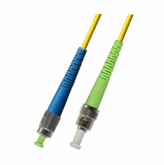 0.3M (1FT) FC UPC to ST APC Simplex Singlemode Fiber Optic Cable 9/125