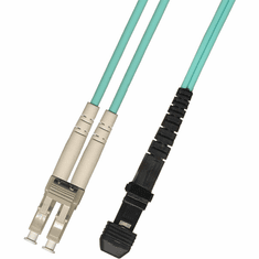 0.3m ( 1FT ) LC-MTRJ Duplex Multimode Fiber Optic Cable 50/125 10 Gigabit Plenum (10GB)