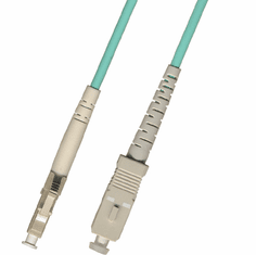 0.3m ( 1FT ) LC-SC Simplex Multimode Fiber Optic Cable 50/125 10 Gigabit Plenum (10GB)