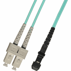 0.3m ( 1FT ) SC-MTRJ Duplex Multimode Fiber Optic Cable 50/125 10 Gigabit Plenum (10GB)