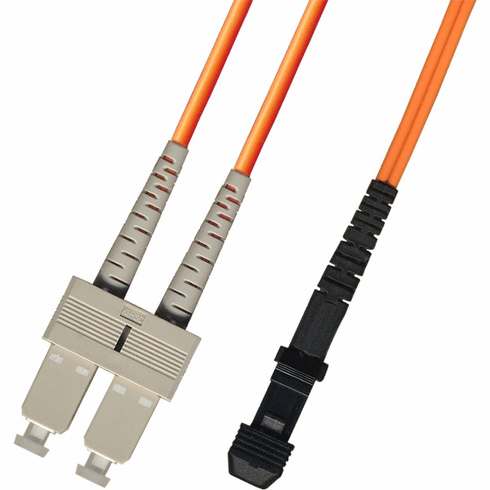 0.3m ( 1FT ) SC-MTRJ Duplex Multimode Fiber Optic Cable 62.5/125 LSZH