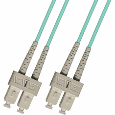 0.3m ( 1FT ) SC-SC Duplex Multimode Fiber Optic Cable 50/125 10 Gigabit Plenum (10GB)