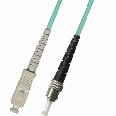 0.3m ( 1FT ) SC-ST Simplex Multimode Fiber Optic Cable 50/125 10 Gigabit LSZH (10GB)