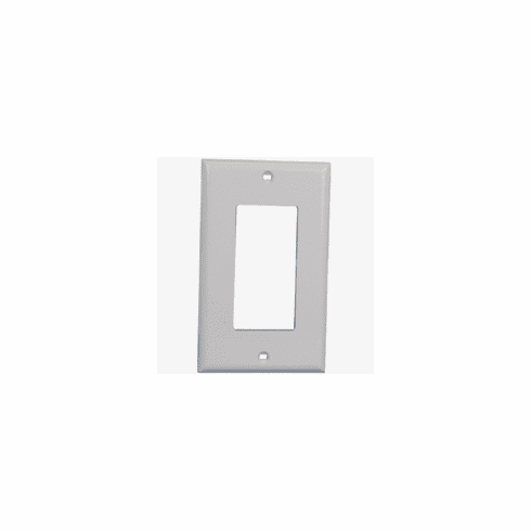 1 Gang Decora Thermoplastic Panel Wall Plate (GFCI), White