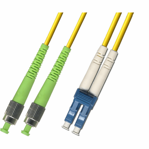 1000M FC APC to LC UPC Duplex Singlemode Fiber Optic Cable 9/125