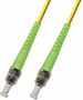 1000M ST APC to ST APC Simplex Singlemode Fiber Optic Cable 9/125