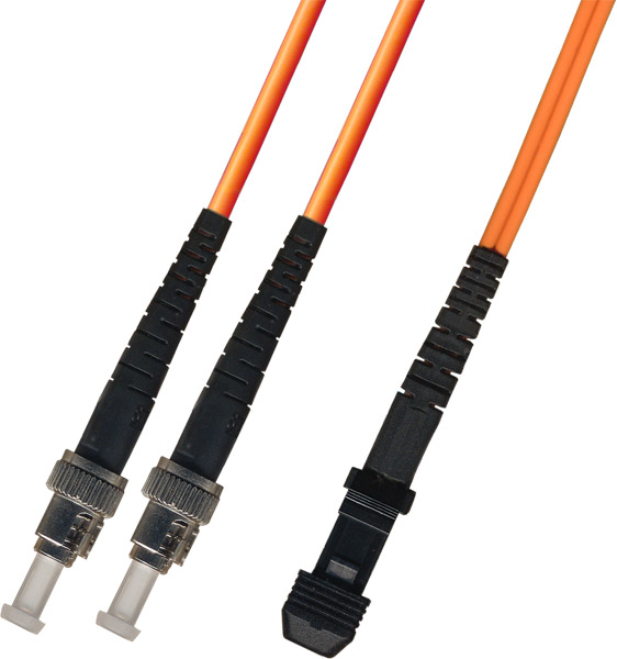 domページ OM1 MTRJ ST Duplex Fiber Patch Cable 62.5/125 Multimode