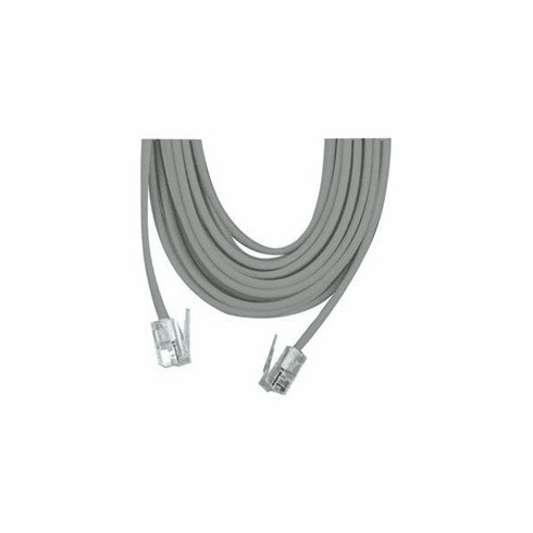 100ft rj11 telephone line cable cord wire silver