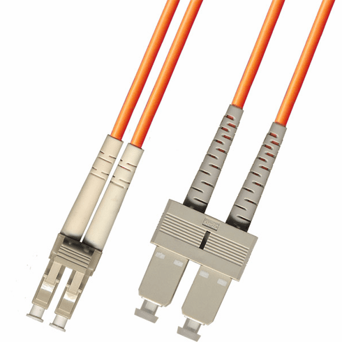 10M LC-SC Duplex Multimode Fiber Optic Cable 50/125 Indoor/Outdoor