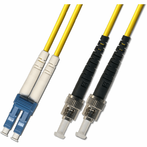 10M LC-ST Duplex Singlemode Fiber Optic Cable 9/125 Indoor/Outdoor
