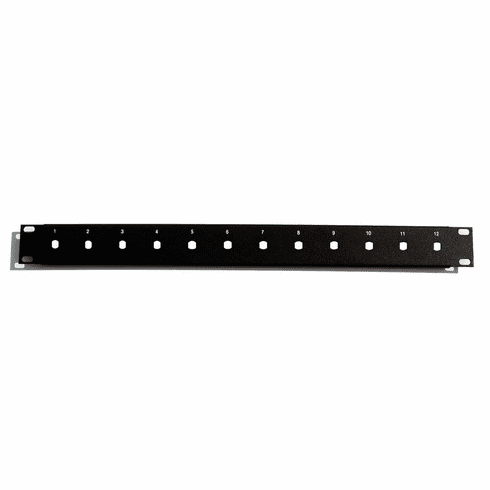 12 Port blank Patch Panel (Unloaded 1u) 19" for ST Fiber