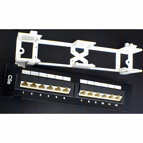 12-Port Cat 5e Mini Patch Panel
