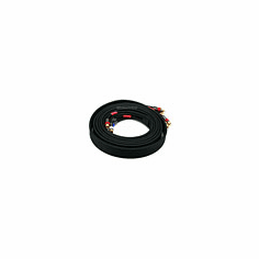 12ft 18AWG CL2 Premium 5-RCA Component Video/Audio Coaxial Cable (RG-6/U) - Black