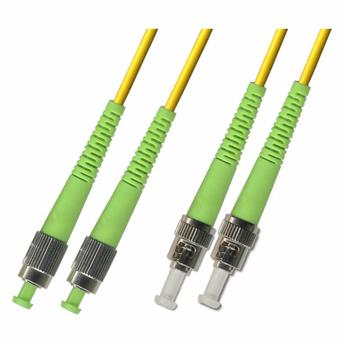 12M FC APC to ST APC Duplex Singlemode Fiber Optic Cable 9/125
