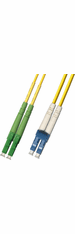 12M LC APC to LC UPC Duplex Singlemode Fiber Optic Cable 9/125