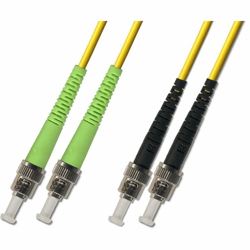 12M ST APC to ST UPC Duplex Singlemode Fiber Optic Cable 9/125