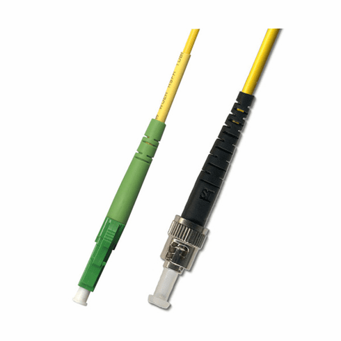 15M LC APC to ST UPC Simplex Singlemode Fiber Optic Cable 9/125