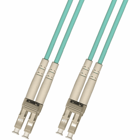 1M LC-LC Duplex Multimode Fiber Optic Cable 50/125 10 Gigabit LSZH (10GB)