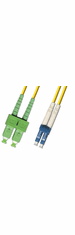 1M LC UPC to SC APC Duplex Singlemode Fiber Optic Cable 9/125