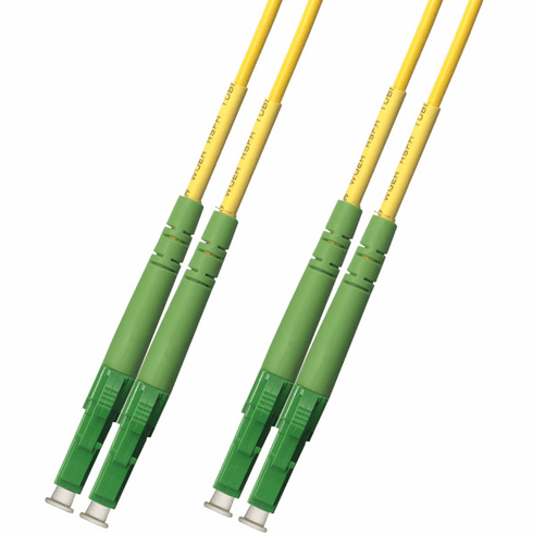 250M LC APC to LC APC Duplex Singlemode Fiber Optic Cable 9/125