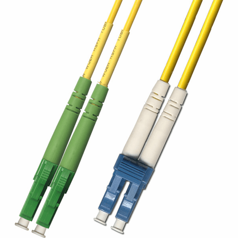 250M LC APC to LC UPC Duplex Singlemode Fiber Optic Cable 9/125