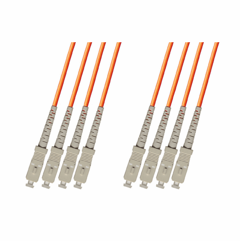 250M SC-SC Multimode Fiber Optic Cable 50/125 4-Strand