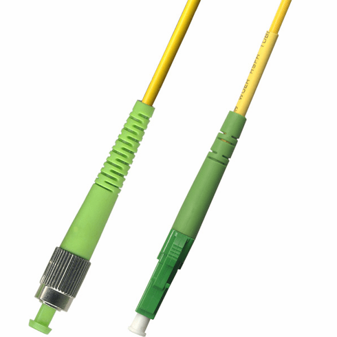 25M FC APC to LC APC Simplex Singlemode Fiber Optic Cable 9/125