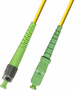 2M FC APC to SC APC Simplex Singlemode Fiber Optic Cable 9/125