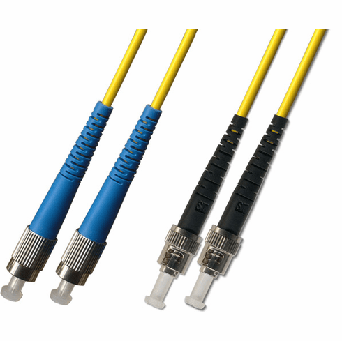 2M FC-ST Duplex Singlemode Fiber Optic Cable 9/125