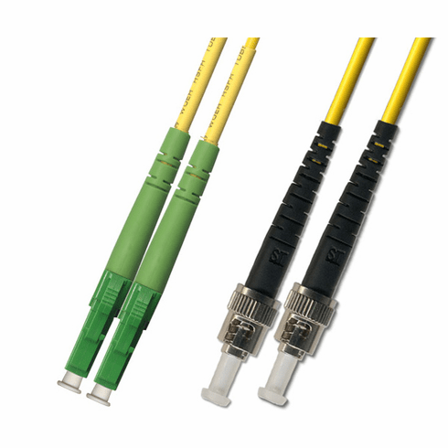 2M LC APC to ST UPC Duplex Singlemode Fiber Optic Cable 9/125