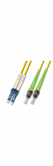 2M LC UPC to ST APC Duplex Singlemode Fiber Optic Cable 9/125