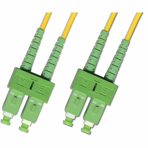 2M SC APC to SC APC Duplex Singlemode Fiber Optic Cable 9/125