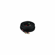 35ft 18AWG CL2 Premium 5-RCA Component Video/Audio Coaxial Cable (RG-6/U) - Black