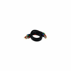 3ft 18AWG CL2 Premium 5-RCA Component Video/Audio Coaxial Cable (RG-6/U) - Black